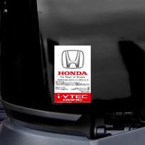 QEJMX1 JDM Sticker For Honda Mugen Power Civic Accords CRV Odyssy Hrv Jazz CBR VTEC VFR The Windshield Of a Car Electrostatic Film white