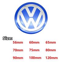 4 vnt. 56/60/65/70/75/80/90/100/120 mm 3D automobilio ratų lipdukai Centrinis ratlankio dangtelis Emblema Ženklelis Lipdukas VW GTI Polo Golf 4 5 6 7 Passat EG1 65mm
