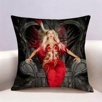 Singer lola Indigo Dragon  Doublesided print Pillow Case Pattern Printed Pillowcase For Living Room Sofa Cushion Cover 30cmx30cm(12x12Inch) black
