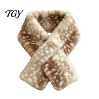 Soft Faux Fur Hat Women Spotted Deer Hat, Bucket Winter Scarf, Cozy Plush Furry Fisherman for Girls, Autumn Accessory C beige