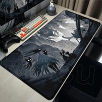 XXL Mouse Pad Gamer Computer 400X900MM Desk Mat keyboard Hollow Knight Laptop Gamer Anti-slip Carpet Table Office Mat MousePad 30cmx80cm gray