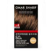 Omar Sharif 60-Second Color Cream Hair Dye No. 4 Light Chestnut 3 pcs brown