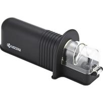 Kyocera Sharpener Knife Manual Roll Fine Ceramic Whetstone About 10 Back Forth Strokes Metal Exclusive Double Edged RS-20BK(N) black