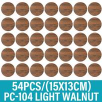 54Pcs Self Adhesive Screw Hole Cover Stickers Furniture Dustproof Caps Cabinet Hole Covers Wood Grain Repair Patch Table Decor