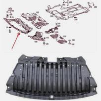PRIEKINIS CENTRINIS VARIKLIO APSAUGOS DANGTELIS A2135200200 Skirta Mercedes Benz E klasės W213 E260 E450 W238 W257 AMG 4MATIC A2135200200