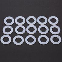 100pcs Durable Flat Washers Avirulent Insipidity Shim Washers Spacers  For Fasten Screws 14mm