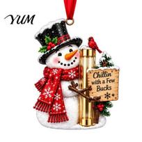 Creative Stocking Stuffer Holder Christmas Money Ornament for Tree, Acrylic Cash Gift Decoration with Red Decorative Presentation Box Ribbon, Surprise B
