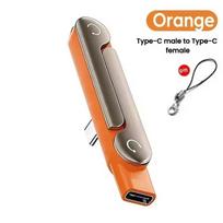 Xiaomi 1/2/3PCS Type C Phone Charging Bracket Adapter 240W Fast Charging OTG Type-C Male to USB-C Female Converter With foldable Holder