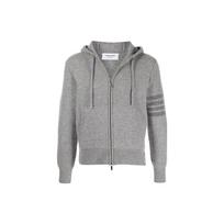 THOM BROWNE 4-Bar Stripe Zip-Up Knitted Hoodie MKC382AY1501055 1 gray