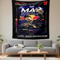 Max Verstappen Red Bull F1 Champion Celebration Patterned tapestry for bedroom and living room home decor sofas 130x150cm(51x59in)