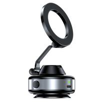 X98 Elektrinis siurbimo puodelis Automobilinis telefono laikiklis 360° Sukimas Stiprus magnetinis Sulankstomas stovas iPhone 12-16 Pro Xiaomi Samsung gray