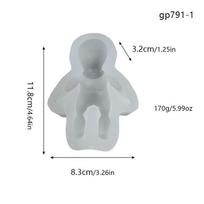 Palm-Sized Black Natasha Figure Silicone Mold - Realistic Baby Doll & Bubble Blow Cake Mold Natasha 170g brown