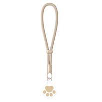 Hanging Rope Cat Paw Phone Strap Adjustable Phone Wrist Strap Mobile Phone Lanyard  Lanyard Patch smėlis
