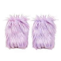 1 Pair 18/25cm Furry Leg Warmers Japanese Style Long Tube Sock Warm Knee Sleeve  Children S violetinė