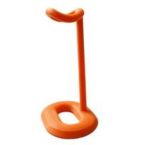 3D Printed Headphone Rack Stand, Modern Curved Gaming Headset Holder for Desktop Desk Accessory Storage, Display Office Study Room and Setup Stand oranžinė