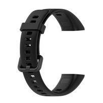 Silikoninis dirželis skirtas „Huawei Band 4“ laikrodžio apyrankei „Honor Band 5i“ pakaitinei apyrankei black
