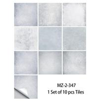 10vnt 10x10cm pilkos baltos marmurinės plytelės lipdukas virtuvė spinta vonios kambarys namų dekoras Lipni krištoliniai kietos plėvelės sienų lipdukai 3