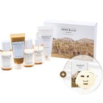 SKIN1004 Centella 5-Piece Travel Kit  + Centella Water Gel Ampoule Mask 1 Sheet white