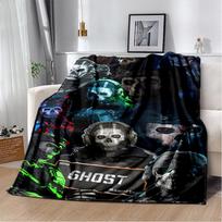 COD 29 stiliaus naujas Call of Duty Ghost Simon ginklų žaidimų pledas, minkštas pledas namams, miegamajam, lovai, sofai, kelionėms, vaikų dovana 75x90cm