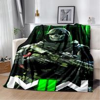 COD 29 stiliaus naujas Call of Duty Ghost Simon ginklų žaidimų pledas, minkštas pledas namams, miegamajam, lovai, sofai, kelionėms, vaikų dovana 75x90cm