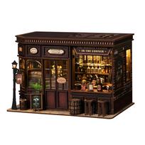Pixie Curio Corner Bar Book Nook DIY Kit 3D Puzzle Street Tavern LED įvairiaspalvis