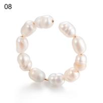 Women Zircon Ear Cuff No Pierced Pearl Ear Clip Fake Conch Piercing Pearl Earrings Fashion Accessories Jewelry white