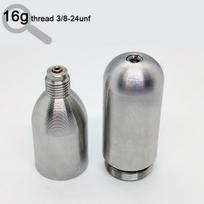 Įkraunamas CO2 balionėlis 12g 16g CO2 kasetės Užpildymas CO2 pripūtiklis dviračio padangoms Alaus gamybos įranga Su sriegiu Be sriegio 16g thread