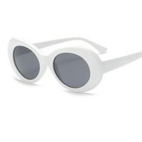 Patvarūs unisex apvalūs dideli akiniai nuo saulės vairavimui ir kasdieniam dėvėjimui White&Gray white