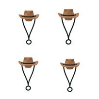 Silicone Cowboy Hat Straw Covers Cute Hat Shape Straw Topper Reusable Straw Tip Protector Cap Mug Accessories Gift Straw Cap black