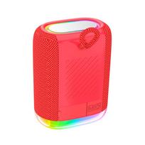Compact, High-Quality, High-Power Bluetooth Speaker with Subwoofer – Portable Outdoor Camping Speaker raudona