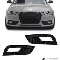 RS išvaizdos Priešrūkinių Grotelės, komplektas skirtas Audi A4 B8.5 (12-15), juodos blizgios