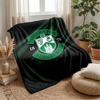 Hibernian FC Minkštas flanelės vilnos pledas Lengvas jaukus šiltas pledas sofai lovai namų dekoravimui 75x90cm
