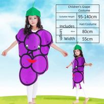Cosplay vaisių daržovių Cosplay kostiumas Vaikams Helovino vakarėlis Persirengimas Mokyklos scena 7 purple