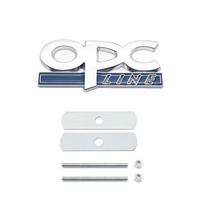 OPC Line Emblema Priekinės grotelių ženklelis Galiniai lipdukai Logotipas Opel Astra G H J K F Corsa D Zafira B Insignia Mokka Regal Priedai gray