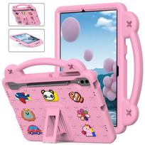 Kids Shockproof Case for Samsung Galaxy Tab S7 S8 S9 S10 FE Plus 12.4  EVA With Handle Stand Shockproof Anti-Drop Tablet Cover Tab S9 FE Plus 12.4 rožinė