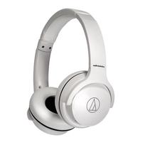 Audio-Technica ATH-S220BT WH White Wireless On-Ear Headphones, 60-Hour Battery, Multipoint, Low Latency balta