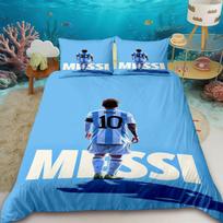 Duvet Covers stylish Messi-print bedding set includes a duvet cover and comforter, suitable for teenagers, children EU Single 135*200cm/53x79in 3pcs