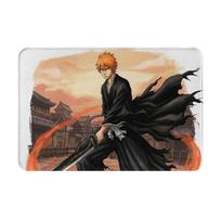 Ashen Reaper Bleach Anime Cartoon Anti-slip Doormat Floor Mat Carpet Rug for Kitchen Entrance Bathroom Living room Footpad Mats 60x40 cm beige