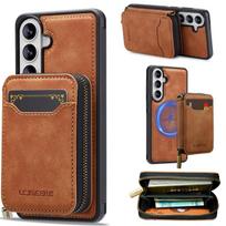 LC.IMEEKE L6 Series MagSafe Zipper Card Wallet Removable Magnetic Phone Case For Samsung Galaxy A37 5G For Samsung Galaxy A37 5G ruda