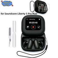 Case for Anker Soundcore Liberty 5 Pro Max Bluetooth Earphones Silicone Protective Case with Nylon Lanyard and Protective Film juoda