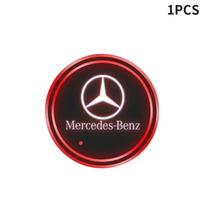 Automobilio šviečiantis puodelio padėkliukas LED atmosferos šviesa Mercedes Benz Maybach W204 W205 W211 W21 C260 E300 W205 W212 AMG priedams brown
