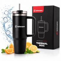 Terminis puodelis Lehmann, 900 ml, iš nerūdijančiojo plieno, su dangtelio fiksatoriumi
