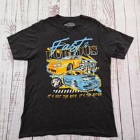 Fast & Furious It's the Rider Black Short Sleeve Cotton T-Shirt Men's L Unisex T-Shirt M gray