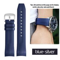 21mm 22mm Black Blue Orange Silica Gel Watch Strap for Tissot 1853 Sea Star T120417/T120407  Waterproof Sport Rubber Watchband 22mm beige
