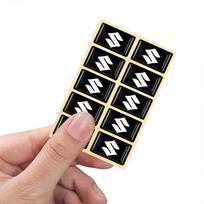 10Pc 3D Car Logo Styling Epoxy Emblem Stickers Interior Decorate Accessories For Suzuki Grand Swift Jimny Vitara Baleno SX4 Alto black