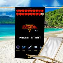 Beach Towel with Z-Zelda Legends Pattern - soft,absorbent,machine washable Lightweight&Modern,swimming,Travel Essentials 70cmx140cm(27x55inch) red