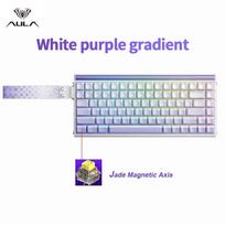 AULA HERO 84 HE Wired Mechanical Keyboard Music Rhythm RGB Gaming Keyboard 8K Return Magnetic Switch High Performance Keyboard