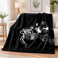 Red Dead Redemption Flannel Throw Blanket Soft Warm Cozy For Sofa Bed Indoor Home Bedroom Use 80cmx120cm