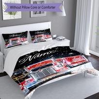 Christmas Coca-cola Delivery 3PCS Printed Bedding Set, Soft Breathable Duvet Cover and 4 Pillowcases, Home Decor Gift 140cmx210cm