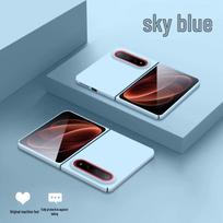 Xiaomi 18 Fold Phone Case: Ultra-Thin Frosted Design with Heat Dissipation dangaus mėlyna spalva